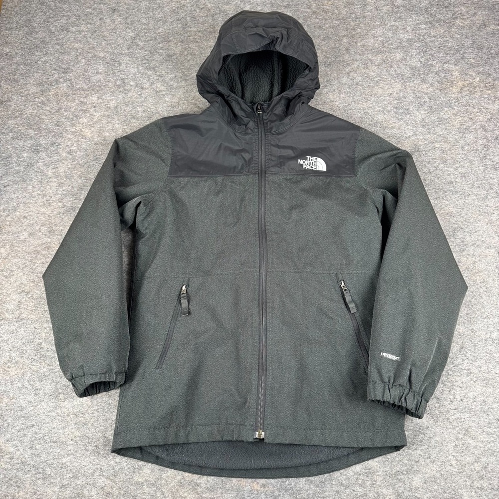 The North Face Cyclone Wind Jacket DryVent Fleece Black Boys Large L 14/16 *
